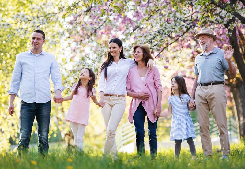 Happy family enjoying time together